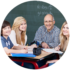 Beratungsgespräch beim Lehrerteam